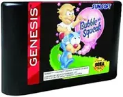 Royal Retro Bubble and Squeak - USA Label Flashkit MD Electroless Gold PCB Card for Sega Genesis Megadrive Video Game Console (Region-Free)