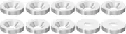 uxcell M8 Finish Countersunk Washer, 10pcs 25mm Dia. 5mm Tall Solid 304 Stainless Steel CNC Finish Cup Washer Flat Screw Head Gasket for Construction
