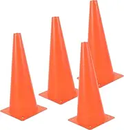 ibasenice 4pcs Soccer Training Cones Portable Disc Markers for Football Agility and Sports Training High Visibility Obstacle Cones for Outdoor Games Durable and Stackable