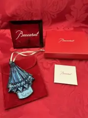 NIB NIP FLAWLESS Blue BACCARAT France Crystal 2016 NOEL Christmas TREE ORNAMENT