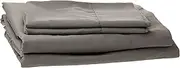 Dreamfields 2000TC Cooling Bamboo Sheet Set, Double, Grey