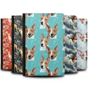 PASSPORT ITINERARY ORGANIZER|CUTE BASENJI PUPPY DOG CANINE PATTERN #A1