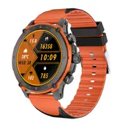 Smart Watch 1.43-Inch Fitness Watch with 24H Heart Rate Blood Pressure Blood Oxygen Female Physiological Flashlight Activity Tracker