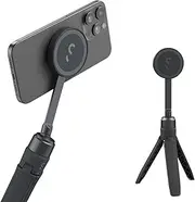 ShiftCam SnapStand Mini - Video Selfie Stick and Tripod - Magnetic Mount Snaps on to Any Phone - Tiltable Design | Midnight