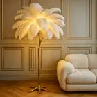 Ostrich Feather Standing Floor Lamp