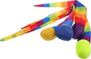 4pcs Sensory Training Equipment Interactive Sensory Balls Outdoor Play Catch Balls for Ball Throwing Game Catch Tail Agility Balls Hand Catching Ball Cloth