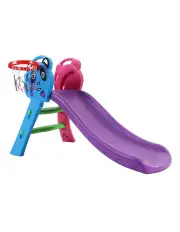 [Keezi] Slide Outdoor Indoor Playground Basketball Hoop Toddler Play Activity