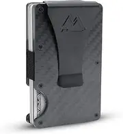 [Mountain Voyage Co] Mountain Voyage Minimalist Wallet for Men & Women with Money Clip or Cash Strap - RFID Blocking Metal Wallet for Men - Scratch Resistant Slim Card Holder Wallet - Front Pocket Wallet for Men & Women,