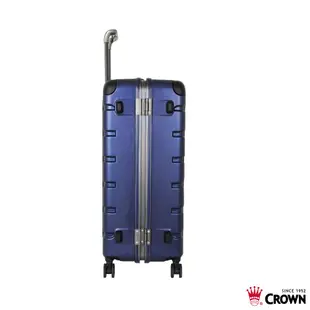 【CROWN 皇冠】新版 日本同步款 獨特箱面手把 30吋 行李箱 悍馬箱- 藍色