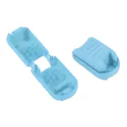Zipper Pull Cord Ends, 25 Pack Zip Clip Buckle Rope End Lock 21mm, Lake Blue