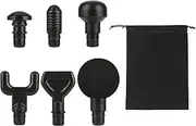 [Falafale] 6Pcs Massage Heads with Storage Bag, Replaceable Massager Gun Attachment, Massage Gun Deep Tissue Plug&Play Applicators