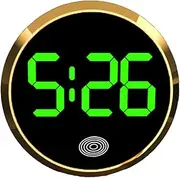 Car Digital Clock | Digital Touch Screen Round Dashboard Clock - Accurate Timing Car Interior Clock for Truck, Sedan, Small Car, and RV