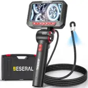 Articulating Borescope Camera - 5" HD 1080P Inspection Camera Screen with 6 L...