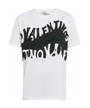 Trunk alphabet printed T-shirt S,XS White