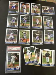 2005 CHARLESTON RIVER DOGS TEAM SET PHIL HUGHES PSA 10, W/12 +AUTOGRAPHS