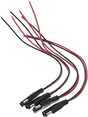 4Pcs Connector Extension Cable for Solar Panels Automotive Battery with Quick Release Connectors for Car and Solar Applications