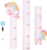 DECHOUS Baby Growth Chart Wall Sticker Set Boys and Girls Height Measuring Decal Removable Children's Room Decor Animal Theme
