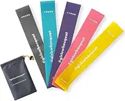 Meteor Essential Stretching Bands, Resistance Loop Set, Natural Latex Fitness Band for Workout, Yoga, Weightlifting, Physical Therapy, Rehab, Improve Mobility and Strength (Palette)