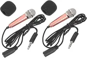 Kisangel Microphone Lavalier for Singing Pcs Mini Microphone Recording Kit for Podcasting