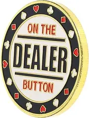 Abaodam Poker Game Button Metal Poker Chip Button Smooth Comfortable Touch Party Supplies
