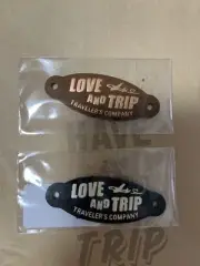 [New and unopened] TRAVELER'S FACTORY leather tag set of 2