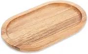 Bamboo Vanity Tray - Small Wooden Countertop Tray for Bathroom & Home Decor, 7.9 x 4.7 Inch