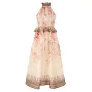 [ZIMMERMANN] Illuminate Halter Midi Dress
