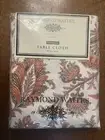 RAYMOND WAITES Home Tablecloth 60" X 120" Rectangular 100% Cotton NEW