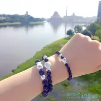 在飛比找momo購物網優惠-【CLIO BLUE】小魚寶石手環-紫水晶-6mm(法國巴黎