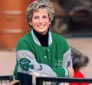 Philadelphia Eagles Princess Diana Varsity Jacket Iconic Green Outer Wear Coat