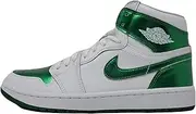 Mens Jordan 1 High Golf, White/Pine Green, 9.5