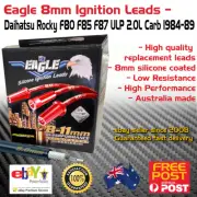 Eagle 8mm Ignition Spark Plug Leads fits 4cyl Daihatsu Rocky F80 F85 F87 ULP Red