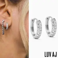 在飛比找momo購物網優惠-【LUV AJ】好萊塢潮牌 銀色小圓耳環 簡約鑲鑽耳環 BA