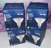 ^ CREE LED 14W Smart LED Bulb Flood Dimmable Outdoor 120W SET OF 4