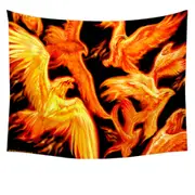 Mythology Birds Phoenix Dawn Tapestry