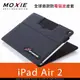 【愛瘋潮】Moxie X iPAD Air 2 SLEEVE 防電磁波可立式潑水平板保護套(織布紋鐵灰黑)