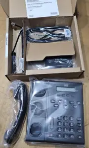 NEW CISCO CP-6921 2 LINE VOIP OFFICE PHONE COMPLETE IN BOX