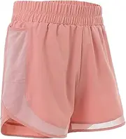[HUANGGG] Fitness Running Shorts Lightweight Quick Dry Yoga Shorts Breathable Three-Point Shorts Sporty Workout Shorts