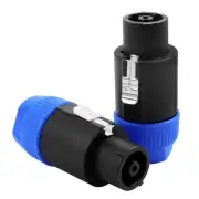2pcs 8 Pole Speakon Connector - Pack of 2 Pro Audio Jack Amplifier NL8 Speak-...