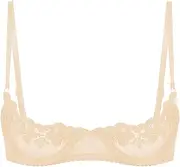[GRRKDFQ] Women's Bustiers & Corsets Lace Bra Adjustable Strap Open Nipple Brassiere