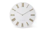FREDERICK White 40cm Metal Wall Clock by One Six Eight London