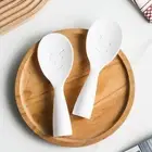 Cute Stand-up Smiling Face Spatula Serving Spoons Rice Paddle Rice Scooper