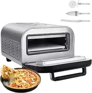 1700W Pizza Oven, 12" Electric Countertop Pizza Maker with Temperature Control and Timer, 6 Pizza Presets, for Home, Restaurant, Picnic, Party