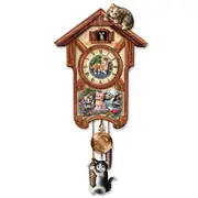 Jürgen Scholz "Happy Tails" Kitten Art Wall Clock