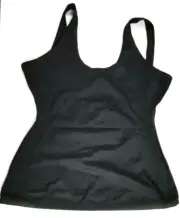 SPANX Light Control Open Bust Tank Top Thinner, Black, 2X, 606