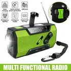 Emergency Weather Radio FM with 2000mAh Power Bank USB/Solar/Hand Crank Charging