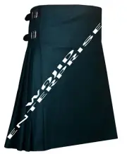 Scottish Handmade Traditional Solid Green Kilt - 100% Wool 8 yard KILT For Men