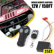 2Set DC12V Wireless Winch Remote Control Kit Switch Handset for Car ATV SUV UTV