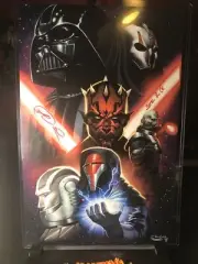 Star Wars Sith Lords Art Print By Sajad Shah (signed) And Signed By Ray Park COA