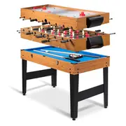 Costway 3-in-1 Combo Game Table Set Arcade Pool Game Table w/Air Hockey/Billiard/Foosball